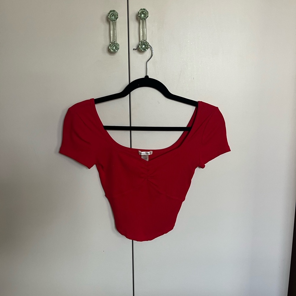Red Crop Top